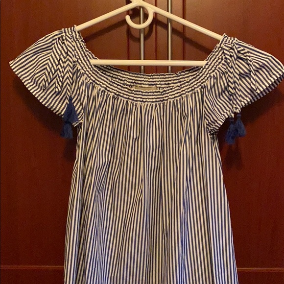 Pinstripe Elle Sasson Shift Dress 36/4 - Picture 4 of 11